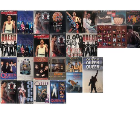 QUEEN CALENDARS/JIGSAW. 34x items containing 3x 12x12" Queen jigsaws featuring the artwork for 'A Kind Of Magic', The Miracle