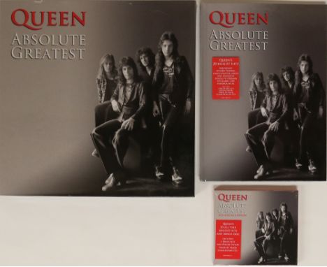 QUEEN - ABSOLUTE GREATEST - LP/CD/Book Set. Excellent Limited Edition 3 x LPs Box Set (50999 686644 1 1, Mint/Ex the box is s