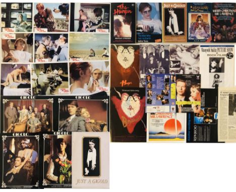 DAVID BOWIE FILMS - LOBBY CARDS/STILLS ETC. Collection of David Bowie memorabilia to include: nine French lobby cards for The