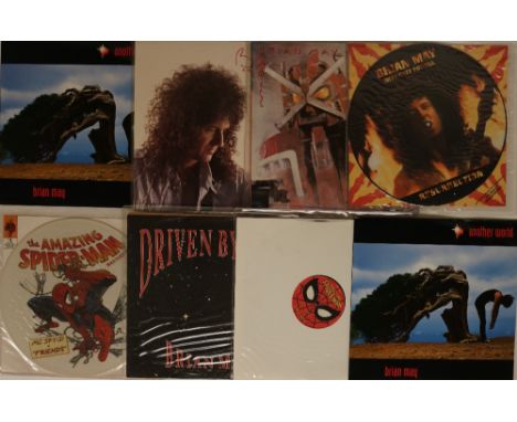 BRIAN MAY &amp; RELATED PROJECTS - LPs/12"s. Stirrin' selection of 4 x LPs and 4 x 12"s. Titles include Another World (2 copi