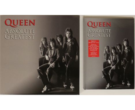 QUEEN - ABSOLUTE GREATEST - LP &amp; DELUXE CD BOX SET. Ace pack of the LP box set as well as the deluxe CD edition of the 20