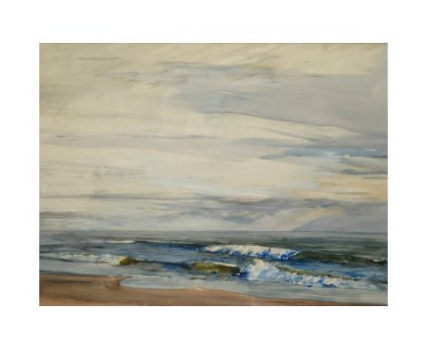 § JAMES MORRISON R.S.A., R.S.W., L.L.D. (SCOTTISH 1932-2020) MONTROSE BASIN Signed and dated, oil on board(78cm x 103cm (30.7