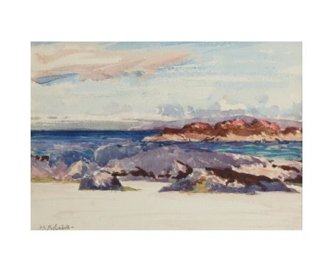 FRANCIS CAMPBELL BOILEAU CADELL R.S.A., R.S.W. (SCOTTISH 1883-1937) WHITE SANDS, NORTH END, IONA Signed, watercolour(16.5cm x