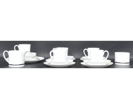 Wedgwood - Susie Cooper - Charisma. A vintage 20th century tea service comprising of cups, saucers, sugar bowl, milk jug, lar