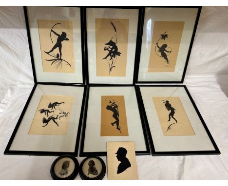 Six illustrations for Göttliche Jugen by K W Diefenbach, depicting children at play. Frame size 38.5cm x 26.5cm, together wit