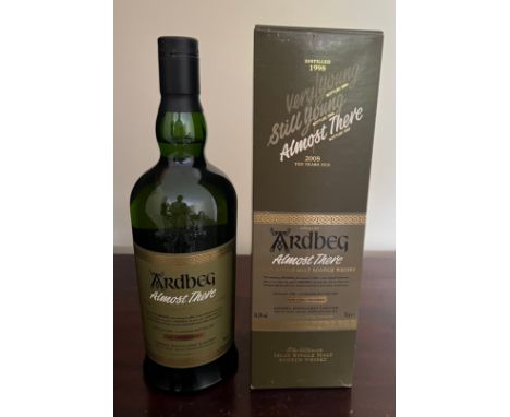 Ardbeg Almost There, Islay Single Malt Scotch Whisky. 70cl. 54.1% abv. Distilled 1998. Bottled 2007. In original carton.  1 b