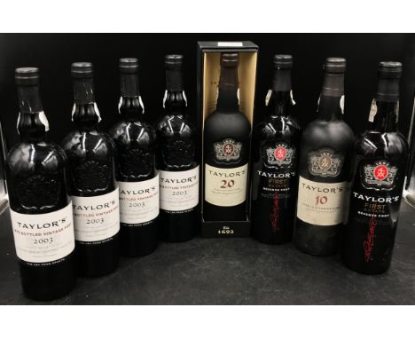 A collection of 8 Taylor's Port to include 4x bottles of Late bottled vintage port 2003, 2x Taylor's First estate reserve por