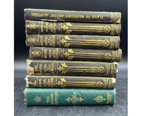 WILKINSON, Sir J. GARDNER; Manners and Customs of the Ancient Egyptians, second series, 2 FIRST EDITION volumes including the