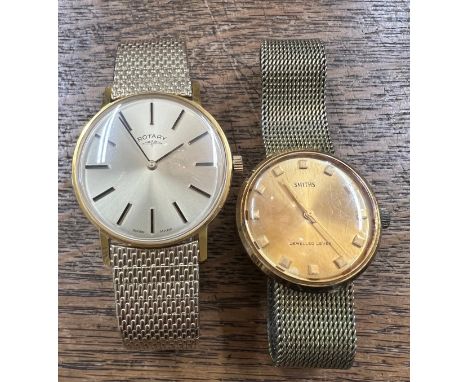 Two gentlemen’s vintage wristwatches to include Smiths jewelled lever and a Rotary. 