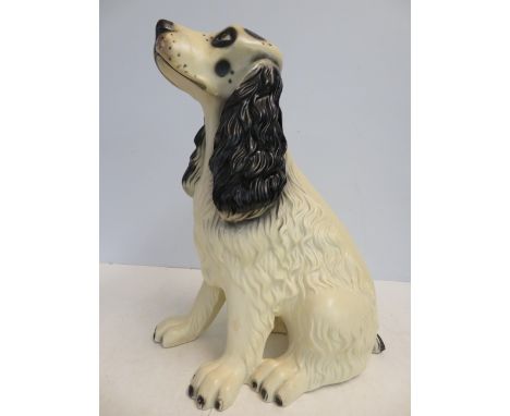 Large ceramic cocker spaniel Height 40 cm 