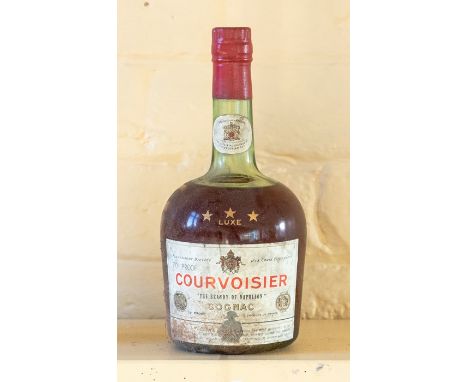 ***ITEM LOCATED AT BISHTON HALL***A bottle of Courvoisier Napoleon Three Star Luxe Cognac.&nbsp;