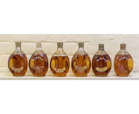 ***ITEM LOCATED AT BISHTON HALL*** Six bottles of Dimple Scotch Whisky including one bottle with spring loaded cap. (6) 