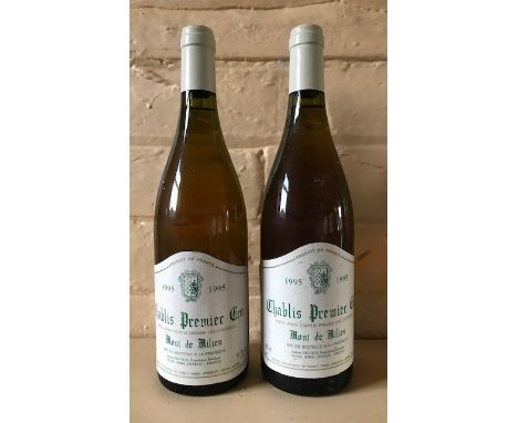 ***ITEM LOCATED AT BISHTON HALL***&nbsp;Chablis Premier Cru Mont de Milieu, 1995, two bottles (2)