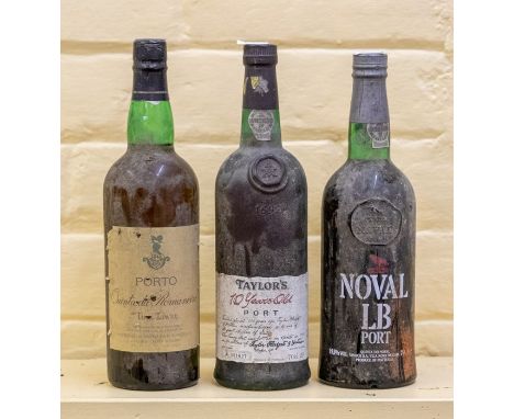***ITEM LOCATED AT BISHTON HALL***&nbsp;Three bottles of Port including Noval LB Vintage Character Port, Porto Quinta da Roma