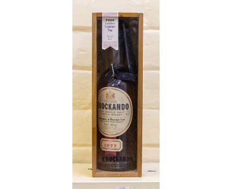 ***ITEM LOCATED AT BISHTON HALL***&nbsp;A bottle of 1977 Knockando Pure Single Malt Scotch Whisky in original wooden display 