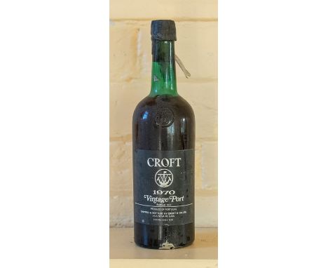 ***ITEM LOCATED AT BISHTON HALL***&nbsp;A bottle of 1970 Croft Vintage Port