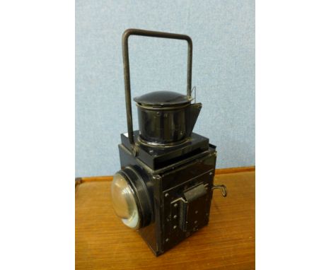 A railway lamp