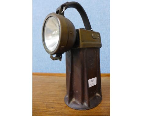 A railway lamp