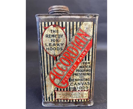 An Accordion Flexible Paint rectangular quart can. 