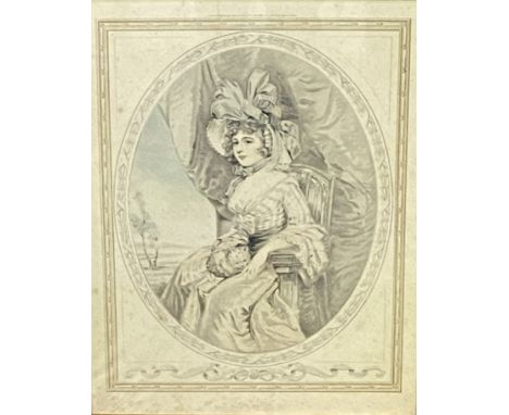 Two framed and glazed prints dated 1909, 34cm high x 41cm width. Estimate £20-40.