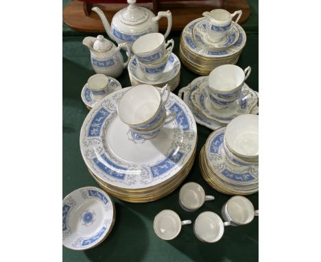 A Coalport Revelry bone china part dinner and tea service, approximately 70 pieces in total, to include large dinner plates, 