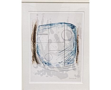 Two framed and glazed Barbara Hepworth prints, 47 x 35cm. Estimate £20-40