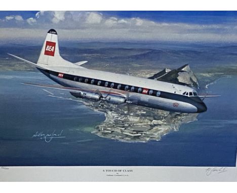Two framed and glazed limited edition prints by Anthony Cowland; A Touch of Class, 154/250, 34cm high, 43cm wide; Tridents Do