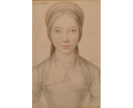 Francesco Bartolozzi (1727-1815) British after Hans Holbein the Younger (1497/98-1543) German. "The Lady Parker", Portrait of
