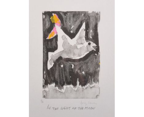 Josef Herman (1911-2000) Polish/British. "In the Light of the Moon", Lithograph with Curwen Chilford Stamp, Signed and number