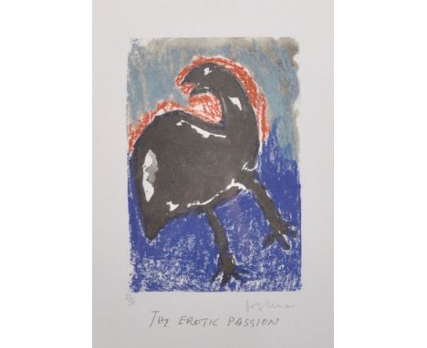 Josef Herman (1911-2000) Polish/British. "The Erotic Passion", Lithograph with Curwen Chilford Stamp, Signed and numbered 22/
