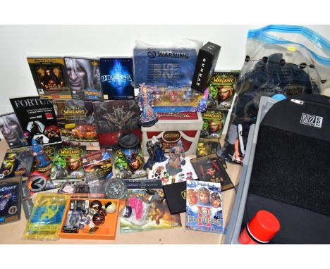 QUANTITY OF BLIZZARD ENTERTAINMENT MERCHANDISE, including (but not limited to) clothing, books, action figures, toys and acce