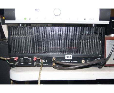 A MICHAELSON AND AUSTIN TVA-1 VALVE HI FI POWER AMPLIFIER ( PAT pass and working)