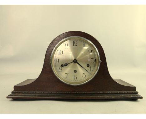 Mid-20th Century triple chain Napoleon hat mantle clock, with Westminster chime .     