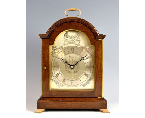 The Garrard Silver Jubilee Clock`, the three train movement inscribed Specially Commissioned by Garrard The Crown Jewellers f