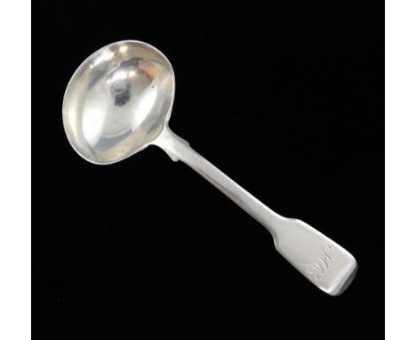 George IV small silver fiddle pattern  ladle, by JH London 1834, 21 grms.     