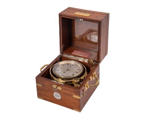 A Two-day Marine Chronometer, maker John Fletcher, London, formerly in use aboard U.S.S North Star, serial number 1751, the b