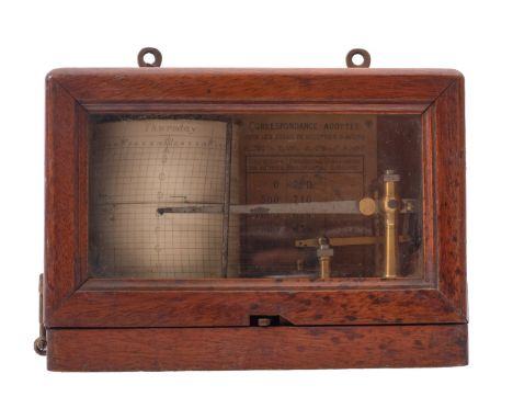 A late 19th century barograph, signed Jules Richard,Paris, calibrated for 3500 meters,  serial number '76937' , the clockwork