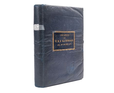 A ship's journal for the Royal Navy Majestic-class battleship HMS 'Illustrious', circa 1900/1901, unknown hand, manuscript en