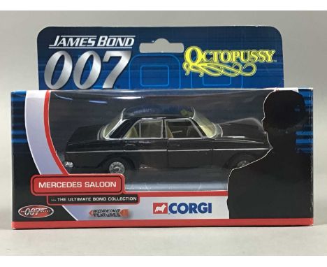 COLLECTION OF CORGI FILM FRANCHISE MODEL VEHICLES,including sixteen James Bond 007 cars (13 boxed), together with two Batmobi