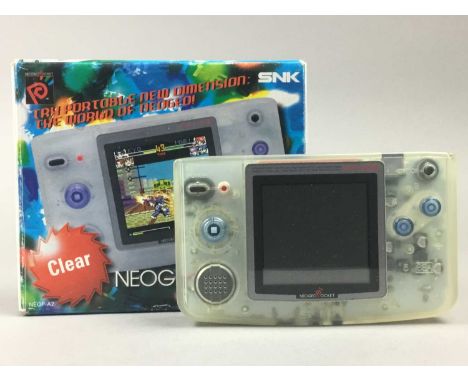 SNK NEO POCKET COLOUR CONSOLE,in Clear, serial no. 0585400, boxed with papers