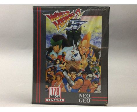 SNK NEO GEO - WORLD HEROES 2 JET,boxed with manual