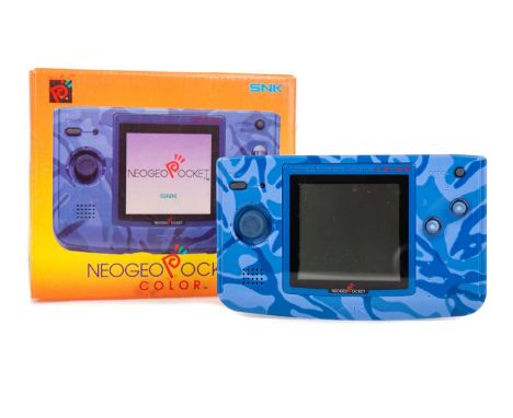 SNK NEO GEO POCKET COLOUR CONSOLE,in Ocean Blue, SKU NEOP-54016, boxedWorking, no damage to glass, see additional images for 