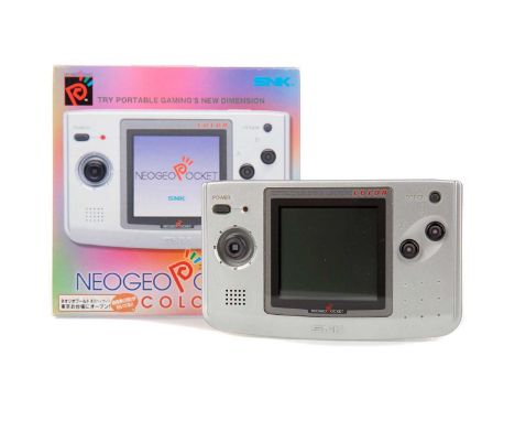 SNK NEO GEO POCKET COLOUR CONSOLE,standard colour, serial no. 301605, boxed with booklet