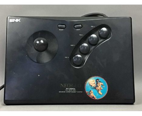 SNK NEO GEO MAX 330 MEGL PRO-GEAR SPEC CONSOLE,together with power adapter, Controller Pro and joypad