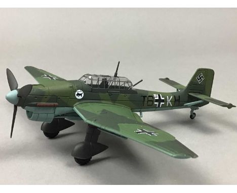 LOT OF MODEL MILITARY AIRCRAFT AND NAVAL SHIPS,predominantly Atlas Editions including various Messerschmitt, US Missouri, HMS