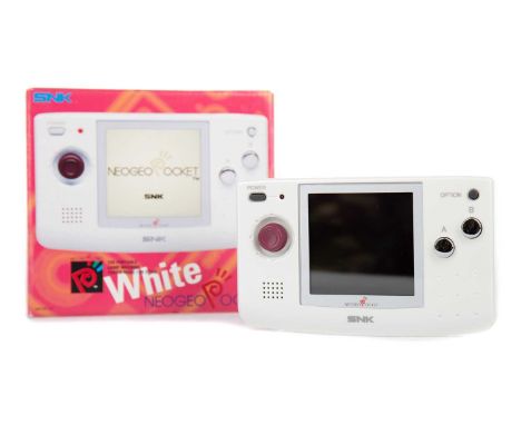 SNK NEO GEO POCKET CONSOLE,in White, serial no. 150938, boxed with papers