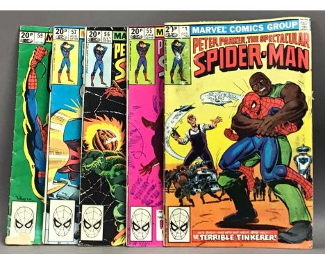 MARVEL COMICS - SPIDER-MAN (VARIATIONS),non-continuous runs, Web of Spider-Man including #5, 11, 20 (specialty border), 31, 3