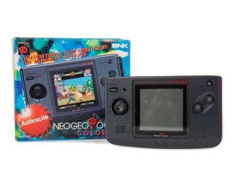 SNK NEO GEO POCKET COLOUR CONSOLE,in Anthracite, serial no. 527797, boxedBox AF