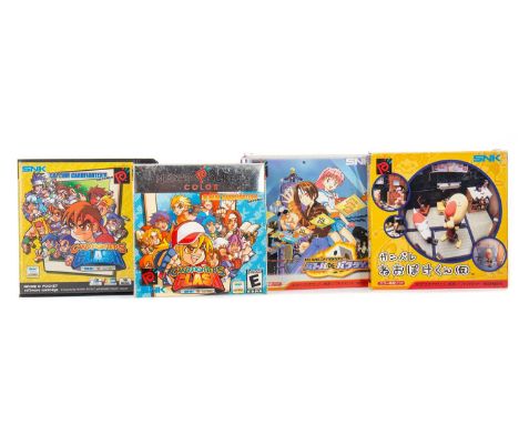 SNK NEO GEO POCKET / POCKET COLOUR - THREE GAMES,Ganbare Neo Poke-Kun, The King of Fighters Battle de Paradise, Card Fighter'