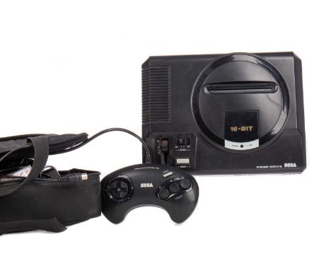 SEGA MEGA DRIVE,with two controllers, RF switch, power supply and Instruction Manual